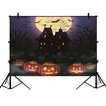 Allenjoy 5x7FT Halloween Backdrop for Kids Photography Night Pumpkin Black Cat Old Brick Gateway Haunted Party Birthday Banner Decoration Baby Children Photo Background Photoshoot Props Allenjoy 5x7FT Halloween Backdrop for Kids Photography Night Pumpkin Black Cat Old Brick Gateway Haunted Party Birthday Banner Decoration Baby Children Photo Background Photoshoot Props